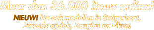 Meer dan 36000 items online