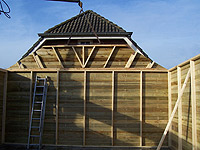 De opbouw van een dubbele garage