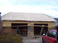 De opbouw van een dubbele garage