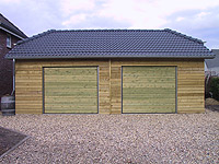 De opbouw van een dubbele garage