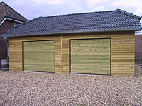 De opbouw van een dubbele garage