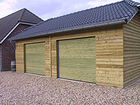 De opbouw van een dubbele garage