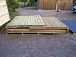 De opbouw van een Kerstchalet ideaal voor kerstmarkten, fairs, beurzen en tentoonstellingen