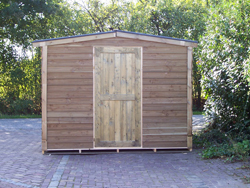 De opbouw van een Kerstchalet ideaal voor kerstmarkten, fairs, beurzen en tentoonstellingen