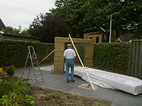 De opbouw van een bijzonder tuinhuis