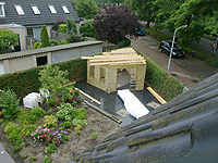 De opbouw van een bijzonder tuinhuis