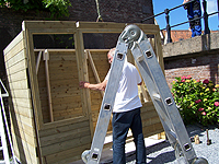 Tuinhuis op kade