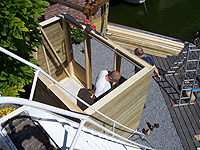 Tuinhuis op kade