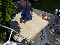 Tuinhuis op kade