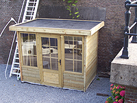 Tuinhuis op kade