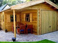 Houten garage